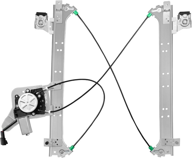 XIMAKA Rear Passenger Side Power Window Regulator with Motor (2 Pins) Fit for 2001-2006 Chevrolet Silverado 1500 3500, Avalanche Suburban GMC Sierra 1500 2500 3500 Yukon XL Cadillac Escalade, 741-579 - Image 1